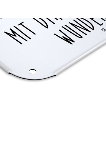 Mr. & Mrs. Panda tafel Turteltauben Liebe mit Spruch in Weiß