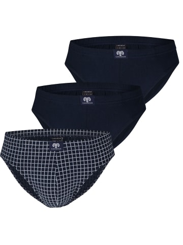 CECEBA Slips 3er Pack in Navy kariert