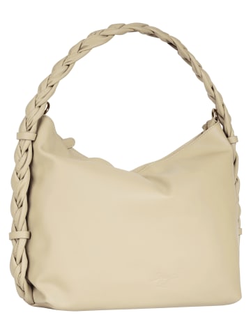 Samantha Look Umhängetasche echt Leder in beige