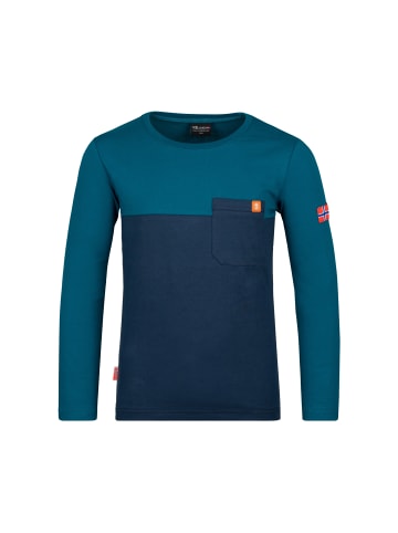 Trollkids Longsleeve "Bergen" in Nachtblau/Dunkelblau