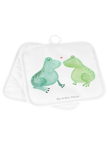 Mr. & Mrs. Panda Topflappen Frosch Liebe ohne Spruch in Weiß