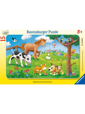 Ravensburger Knuffige Tierfreunde. Rahmenpuzzle 15 Teile