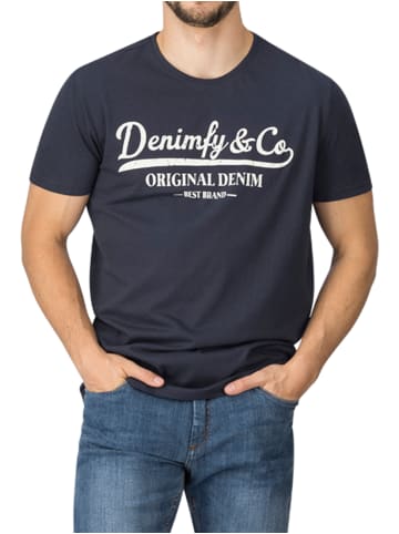 DENIMFY T-Shirt DFNuri in Blau