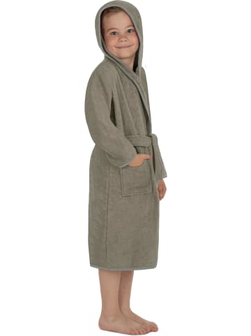 normani Frottee Kinderbademantel aus Bio-Baumwolle in Beige