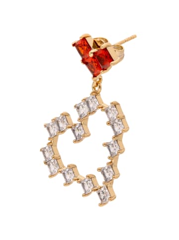 myMo at night Women Earrings in Rose Gold Red