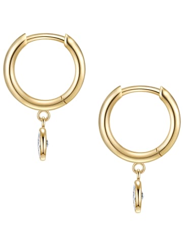 Glanzstücke München Ohrringe aus Sterling Silber mit Zirkonia in gelbgold