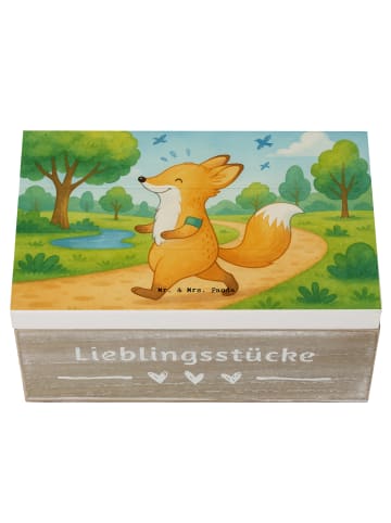Mr. & Mrs. Panda Aufbewahrungsbox Fuchs Joggen Design ohne Spruch in Weiß