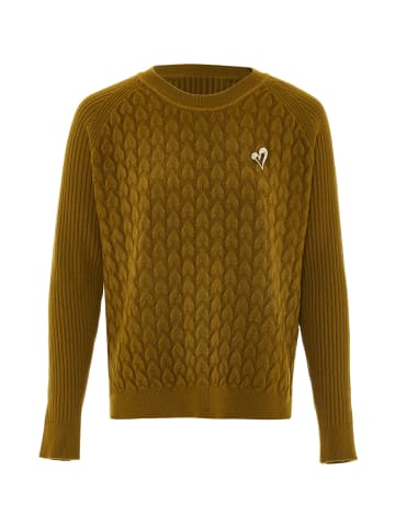 immy Damen Strickpullover in Oliv