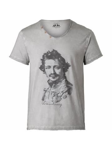 Wiesnkönig T-Shirt Ludwig in Grau