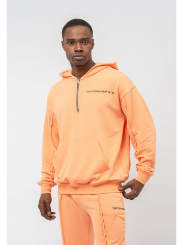 Tom Barron Jogginganzug Casual Half Zipper Trainingsanzug in orange