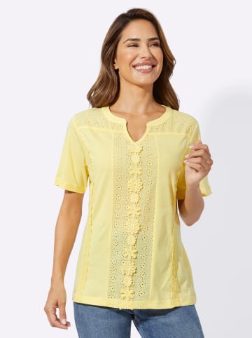 Sieh an! Kurzarmshirt in zitrone