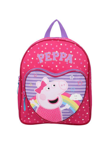 Peppa Pig Rucksack mit Vortasche | Peppa Wutz | Peppa Pig | 31 x 25 x 9 cm