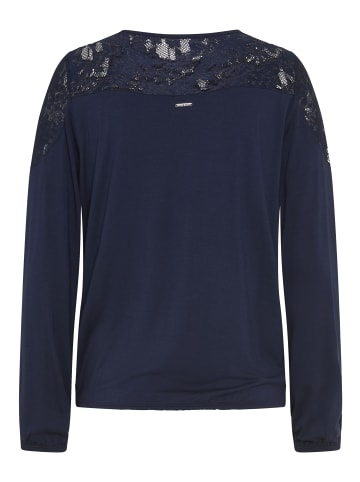 Laura Scott Spitzenshirt in marine