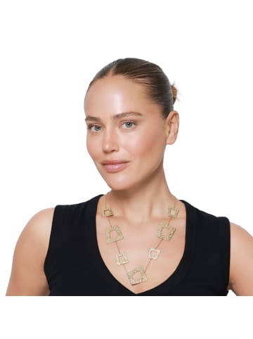 Steel_Art Statement Kette Damen Nerisa goldfarben in goldfarben