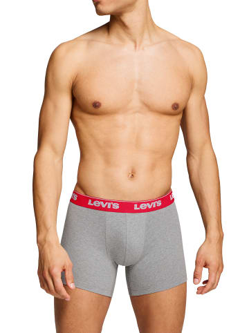 Levi´s Boxershorts LEVIS Men Repeat Logo Boxer 6P in Black/Grey Combo
