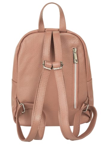 Samantha Look Rucksack echt Leder in alt-rosa