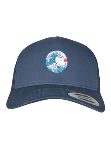 F4NT4STIC Retro Trucker Cap Retro Trucker Cap Kanagawa in marineblau