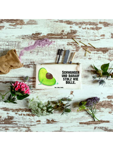 Mr. & Mrs. Panda kosmetiktäschchen Avocado Schwangerschaft mit S... in Weiß