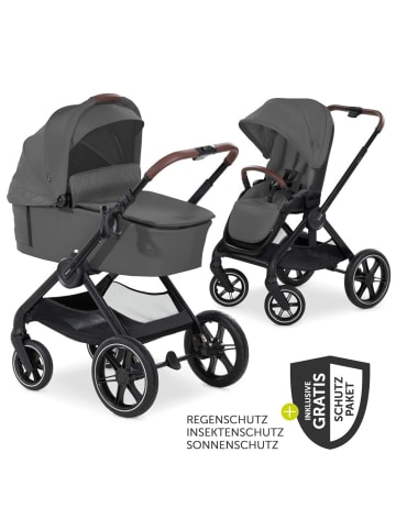 Hauck Kombi-Kinderwagen Walk N Care Set inkl. Babywanne, in schwarz,grau