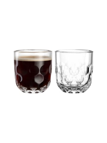 LEONARDO 2er Set Kaffeegläser (1) Gocce in 220 ml in transparent