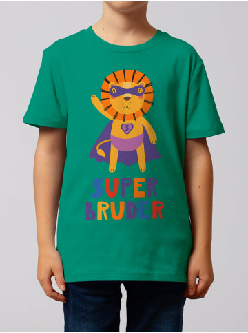 wat? Apparel T-Shirt Löwe Superbruder in Go Green