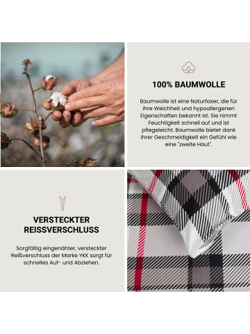 Schiesser Feinbiber-Bettwäsche-Set Talisa in Grau