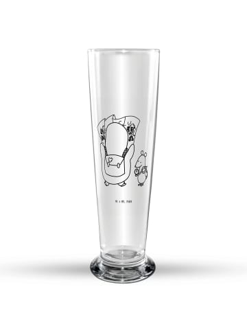 Mr. & Mrs. Panda Bierglas Pinguin & Maus Wanderer ohne Spruch in Transparent