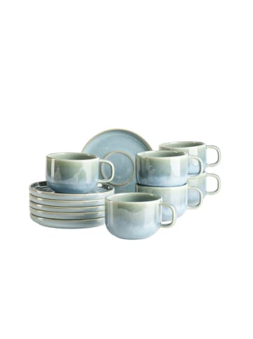 Mäser Kaffeetassen-Set, Steinzeug Cordelia in Grün
