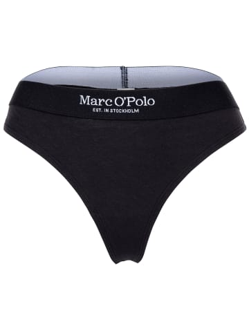 Marc O'Polo String 3er Pack in Schwarz