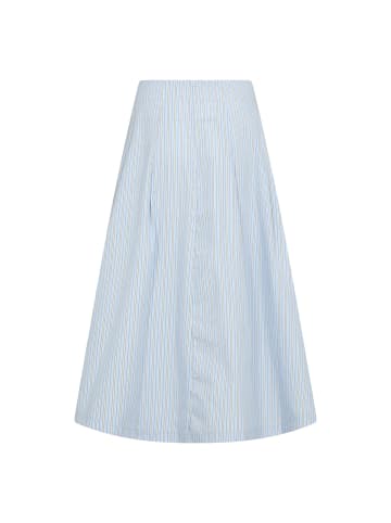 soyaconcept A-Linien-Rock mit Nadelstreifen-Print in Hellblau