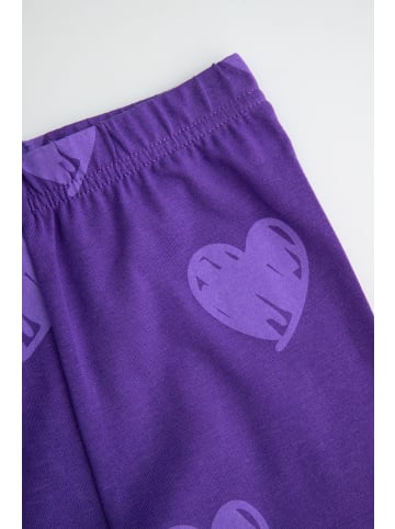 MOKIDA Baumwoll-Leggings mit langem Bein in violett