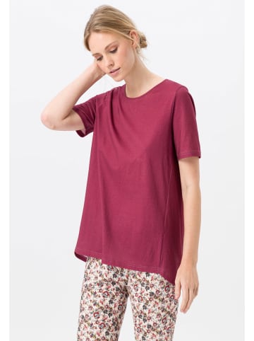 Green Cotton T-Shirt Cotton in aubergine