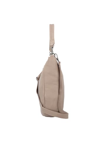 FREDs BRUDER Chinte Schultertasche Leder 36 cm in taupe