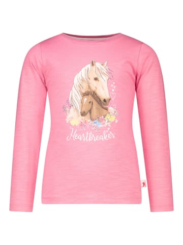 Salt and Pepper  Langarmshirt Pferde in Pink