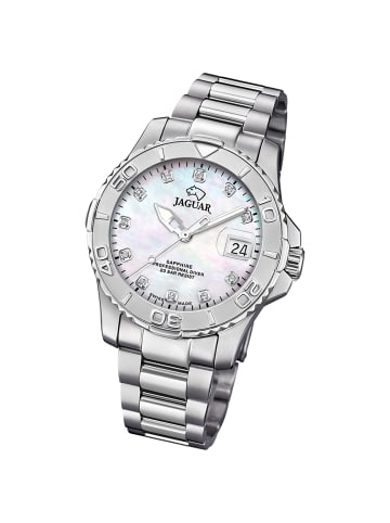 Jaguar Analog-Armbanduhr Jaguar Pro Diver silber groß (ca. 40mm)