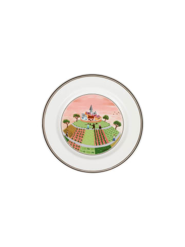 Villeroy & Boch Brotteller Dörfchen Design Naif ø 17 cm in bunt