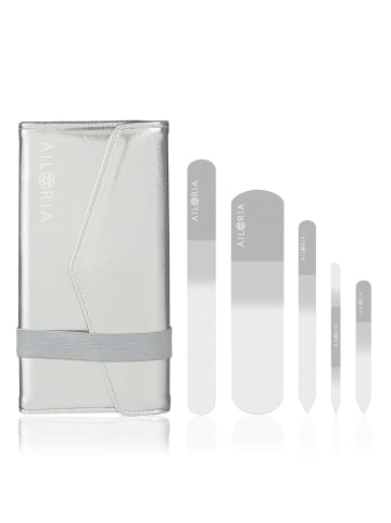 Ailoria CONTOUR LUXE Glas-Nagelfeilenset in silber