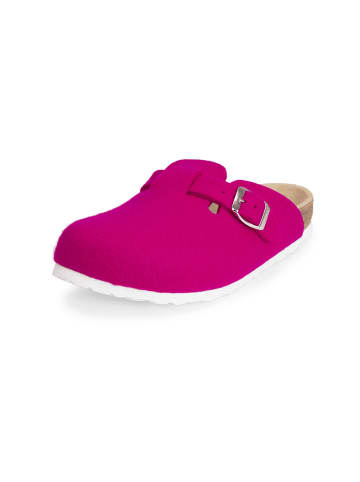 VITAFORM Wollfilz Clogs in pink