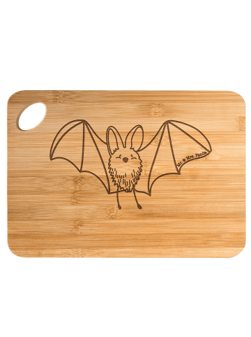 Mr. & Mrs. Panda Frühstücksbrett Fledermaus Flügel ohne Spruch in Braun
