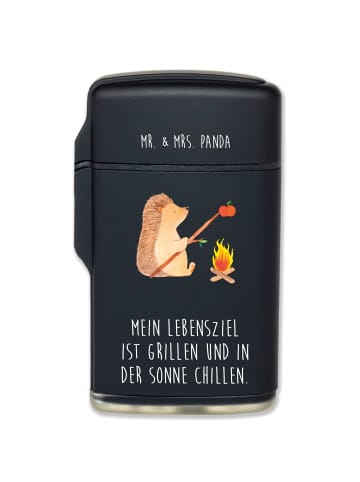 Mr. & Mrs. Panda sturmfeuerzeug Igel Grillen mit Spruch in Schwarz
