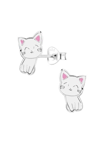 Alexander York Kinder-Schmuckset KATZE in 925 Sterling Silber, 4-tlg. in silber