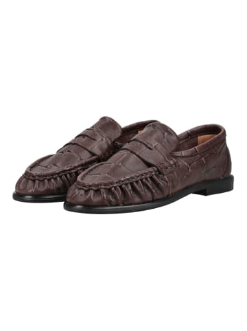 Pavement Slipper ELMIRA CROCO in Braun