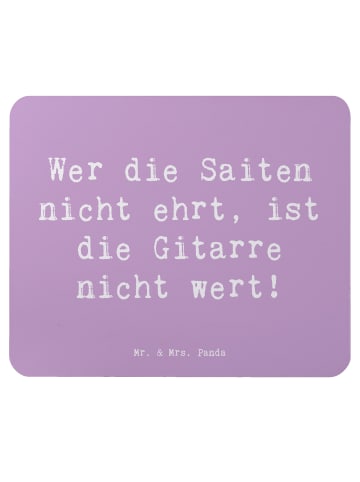 Mr. & Mrs. Panda Mauspad Spruch Gitarre Wert mit Spruch in Lavendeltraum