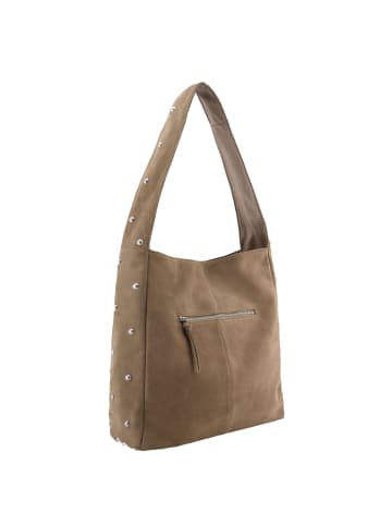 FREDs BRUDER Endless Beads Schultertasche Leder 39 cm in taupe