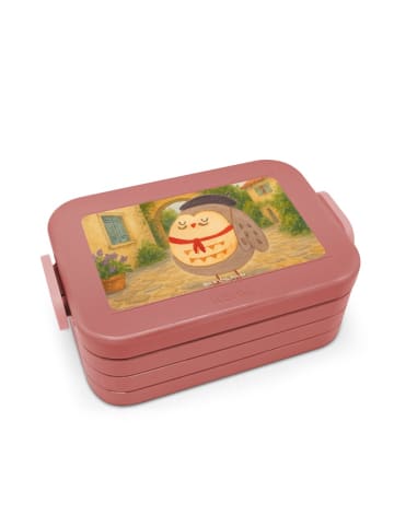 Mr. & Mrs. Panda Snack Box Eule Frankreich Design ohne Spruch in Rot Pastell
