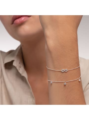 Thomas Sabo Armband Infinity Silber in silber, weiß