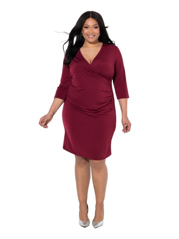 Ulla Popken Kleid in dunkel weinrot