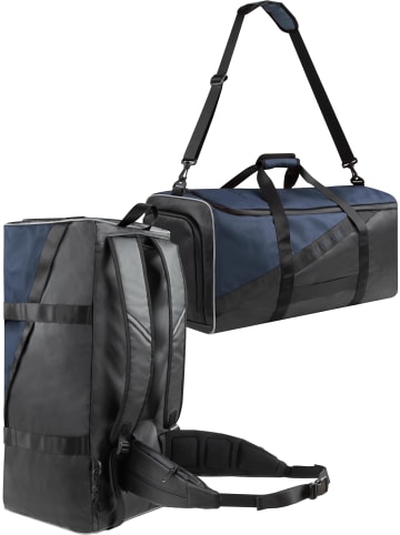 normani Sport- und Reisetasche 120 Liter mit Hüftgurt in Blau