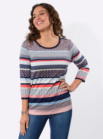 WITT WEIDEN Print-Shirt in marine-grapefruit-bedruckt