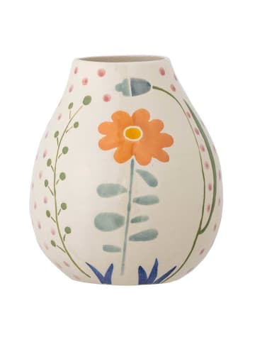 Bloomingville Vase TAZA Natur mit Blume 17x14 cm